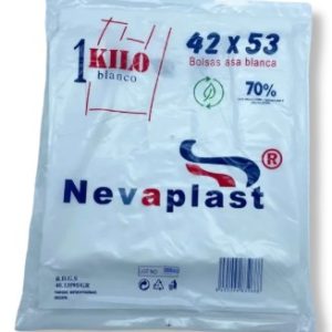 BOLSA ASA 42X53 BLANCA 1KG G-200 REUTIL.70% REC.C/20